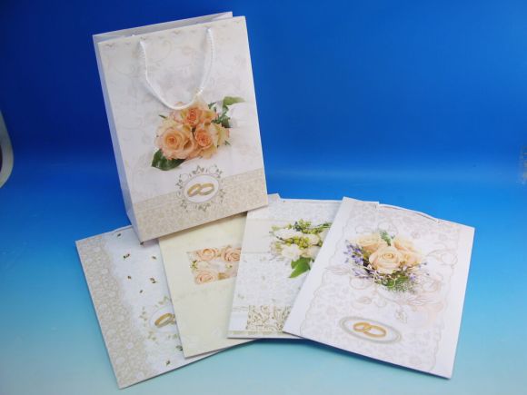 Taška dárková T5  SVATEBNÍ 23x32cm Taška dárková T5  SVATEBNÍ 23x32cm