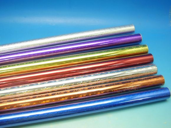 Papír vánoční BA role 1,5m/ 70 cm Holography mix