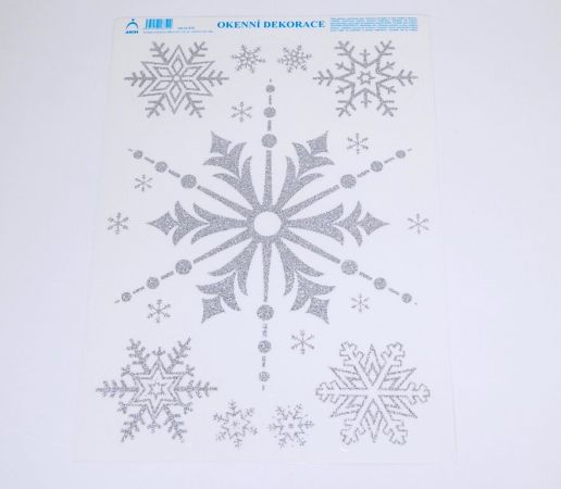 Dekorace okenní VELKÁ VLOČKA 835-BG Dekorace okenní VELKÁ VLOČKA 835-BG