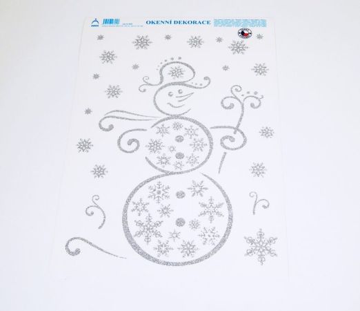 Dekorace okenní SNĚHULÁK / 836-SG Dekorace okenní SNĚHULÁK / 836-SG