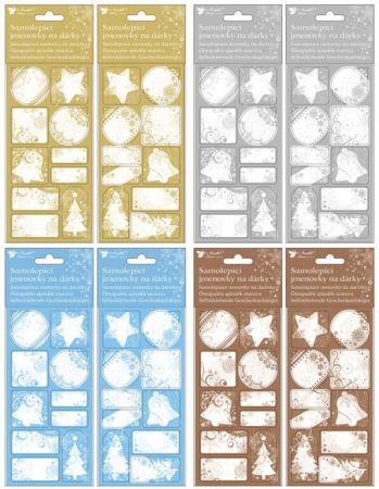 Samolepicí jmenovky na dárky 10x28cm, 10 ks / 10655 Samolepicí jmenovky na dárky 10x28cm, 10 ks / 10655