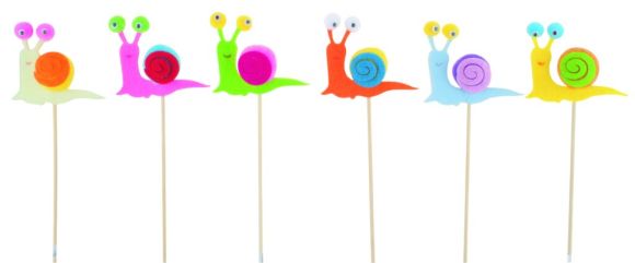 Zápich Šnek z filcu barevný 6cm /8620/