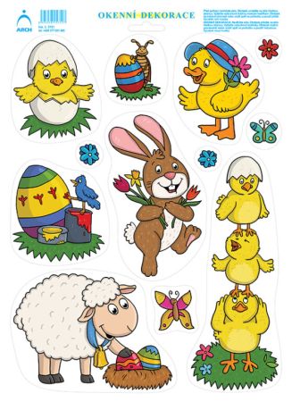 Dekorace okenní – kuřátko ve skořápce (5761)