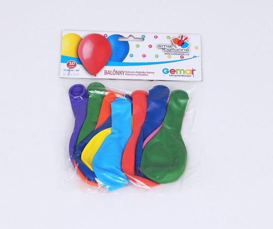 Balónek naf., barevný mix, pr. 26cm,10 ks /PG90-10/