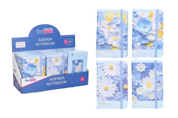 Notes linkovaný 80 l  kvítí mix  W054128