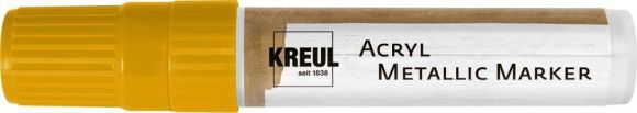 Akrylový fix metalický, XXL, zlatá, KREUL