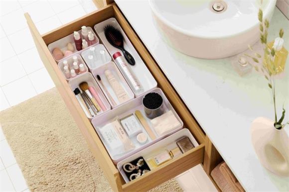 Organizér do zásuvek Compact, bílá, 40 x 6 x 10 cm, SMARTSTORE 19410