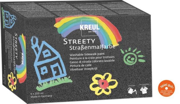 Sada Tekutá křída KREUL Streety 6 x 120 ml, KREUL ,balení 6 ks