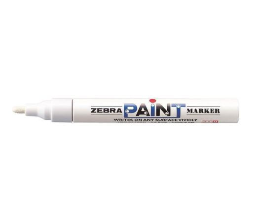 51025 Lakový popisovač Paint marker, bílá, 3 mm, ZEBRA