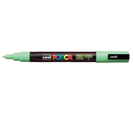 Dekorační popisovač Posca, světle zelená, 0,9-1,3 mm, UNI 284612000