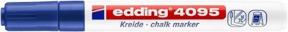 Křídový popisovač 4095, modrá, 2-3 mm, kuželový hrot, tekutý, EDDING 4-4095003 Křídový popisovač 4095, modrá, 2-3 mm, kuželový hrot, tekutý, EDDING 4-4095003