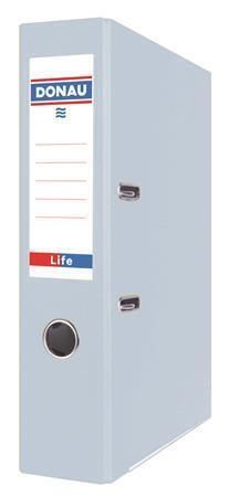 Pákový pořadač Life, pastelová modrá, 75 mm, A4, s ochranným spodním kováním, PP/karton, DONAU