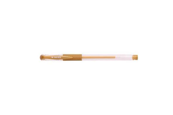 Gelové pero Gel-Ico, zlatá, 0,7mm, s uzávěrem, ICO ,balení 12 ks
