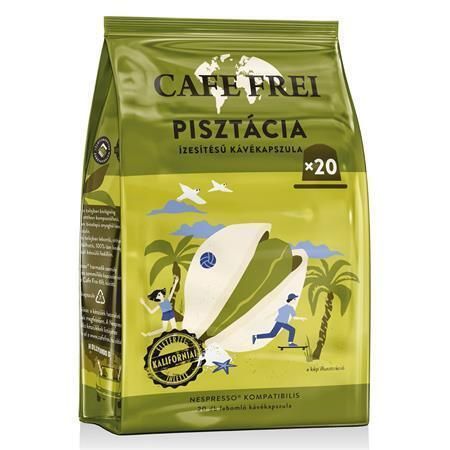 Kávové kapsle, pistácie, kompatibilní s Nespresso, 20 ks, CAFE FREI 110269 ,balení 20 ks