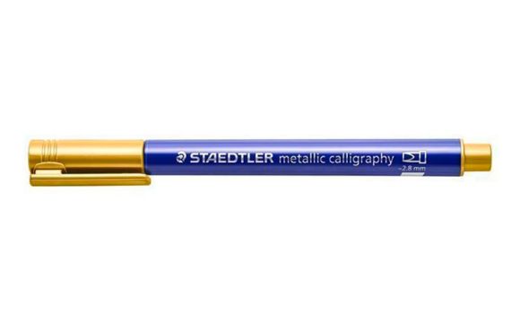 Kaligrafický popisovač Design Journey Metallic Calligraphy, zlatá, STAEDTLER 8325-11 02