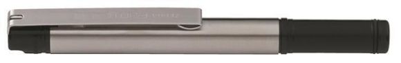 28012 Kuličkové pero F 301 Compact, modrá, 0,24 mm, černé tělo z nerezové oceli, ZEBRA