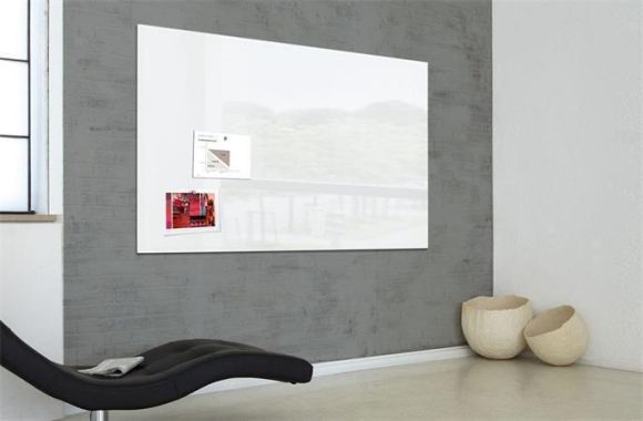 Magnetická skleněná tabule Artverum®, bílá, 180 x 120 x 1,8 cm, SIGEL GL230