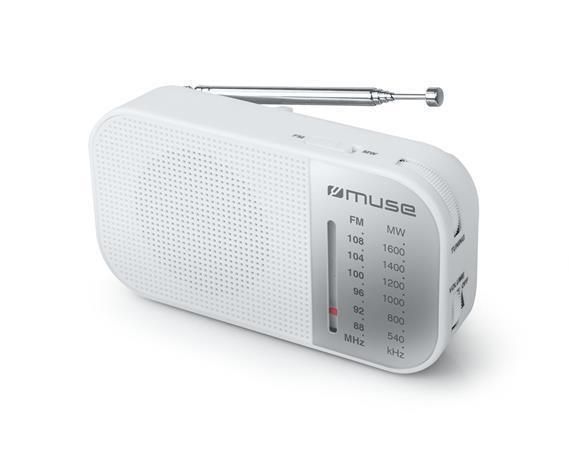 Přenosné rádio M-025RW, bílá, MUSE M-025 RW