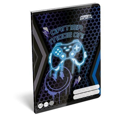 Sešit Esport Gamer on duty, 27-32, A5, čtverečkovaný, 32 listů, LIZZYSULI 7500171008 Sešit Esport Gamer on duty, 27-32, A5, čtverečkovaný, 32 listů, LIZZYSULI 7500171008