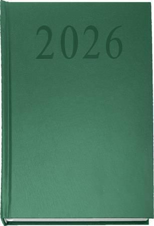 Diář, zelená, A5, denní, 2026, tvrdé desky, SAKOTA EAG2722