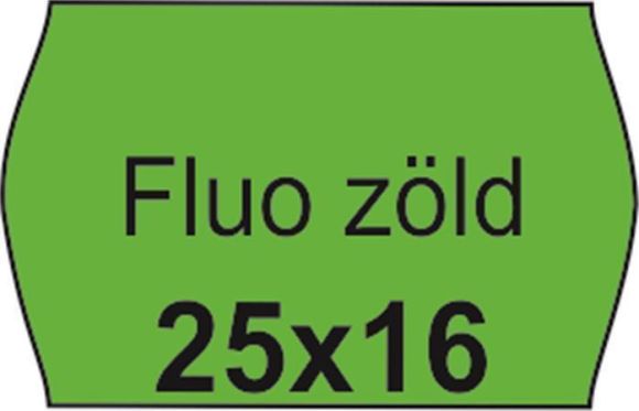 Cenové etikety FLUO, zelená, 25 x 16 mm ,balení 10 ks