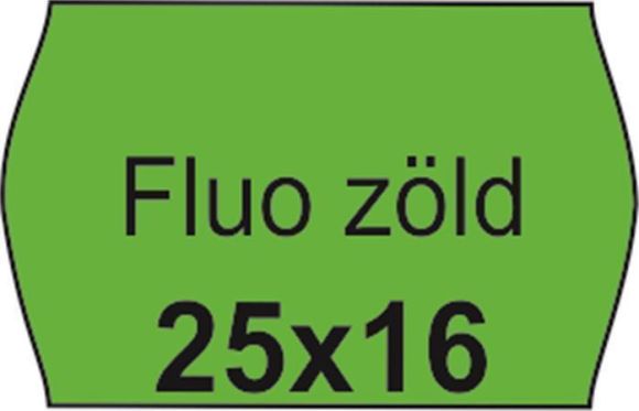 Cenové etikety, 25x16 mm, fluorescentní zelené ,balení 10 ks