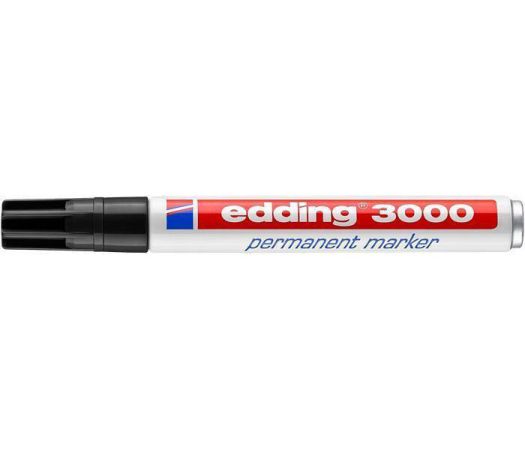 Permanentní popisovač 3000, černá, 1,5-3 mm, kuželový hrot, EDDING 7580228001
