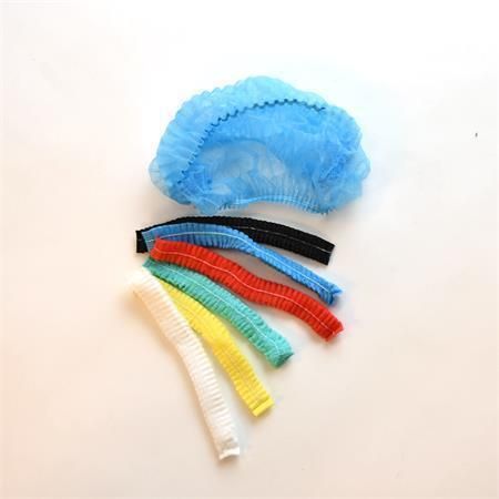 Síťka na vlasy, bílá, s gumičkou, jednorázová, 100 ks/balení, 1103F ,balení 100 ks