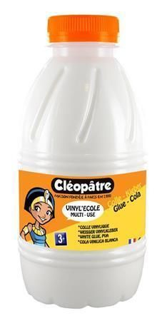 Bílé PVA lepidlo VINYL\'ECOLE 500 g, CLEOPATRE