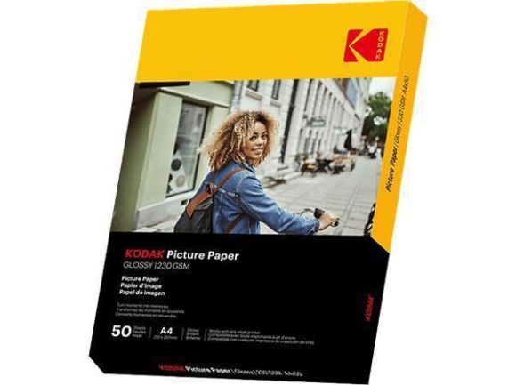 Fotografický papír Fine Art, lesk, A4, 230 g, KODAK KO-9891267 ,balení 50 ks