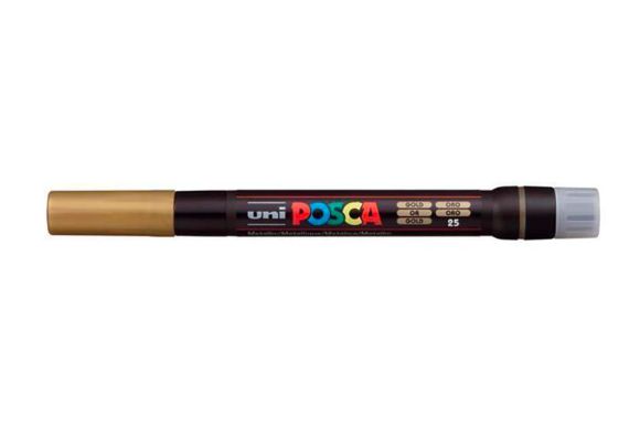 Akrylový štětcový popisovač Posca PCF-350, zlatá, UNI 300400000