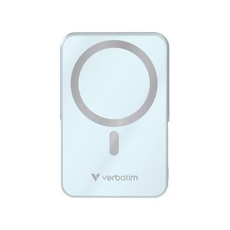 Magnetická powerbanka Charge n Go, modrá, bezdrátová, 10 000 mAh, VERBATIM 32266