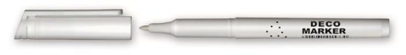 Dekorační popisovač M850, bílá, 1 mm, kuželový hrot, GRANIT