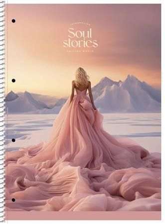 Spirálový sešit Soul Stories, mix motivů, A4+, linkovaný, 80 listů, SHKOLYARYK A4-080-6711L Spirálový sešit Soul Stories, mix motivů, A4+, linkovaný, 80 listů, SHKOLYARYK A4-080-6711L