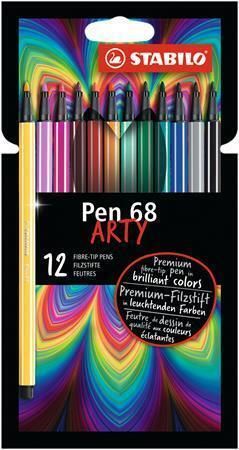 Fixy Pen 68 ARTY, 12 barev, 1 mm, STABILO 6812-1-20