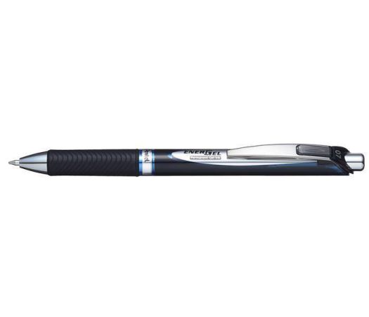 Gelové pero EnerGel BLP77, modrá, 0,35 mm, stiskací mechanismus, PENTEL BLP77-CX