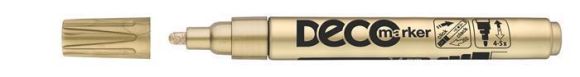 Lakový popisovač Decomaker, zlatá, 2-4mm, ICO