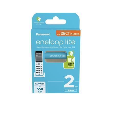 Dobíjecí baterie Eneloop Lite, AAA, 2 x 550 mAh Ni-MH, PANASONIC