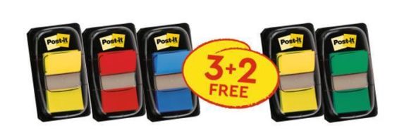 Samolepicí záložky se zásobníkem, mix barev, 25 x 43 mm, 3+2x 50 listů, 3M POSTIT 7100227432 ,balení 250 ks Samolepicí záložky se zásobníkem, mix barev, 25 x 43 mm, 3+2x 50 listů, 3M POSTIT 7100227432 ,balení 250 ks