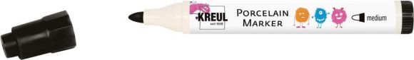 Fix na porcelán, medium, černá, KREUL Fix na porcelán, medium, černá, KREUL
