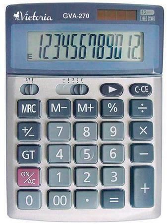Kalkulačka, stolní GVA-270, 12místný displej, VICTORIA