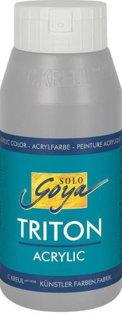 Akrylová barva TRITON SOLO GOYA, neutrální šedá, 750 ml, KREUL