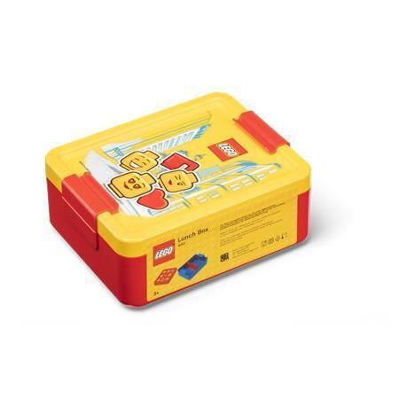 Svačinový box Iconic Girl, červeno-žlutá, LEGO 40521725