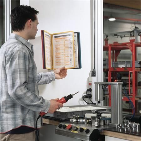 Nástěnný držák VARIO WALL 10, mix barev, 10 kapes, DURABLE 556700 Nástěnný držák VARIO WALL 10, mix barev, 10 kapes, DURABLE 556700