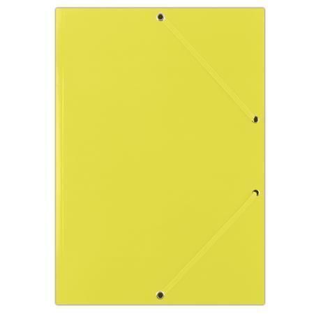 Desky s gumičkou Standard, žluté, karton, A4, DONAU