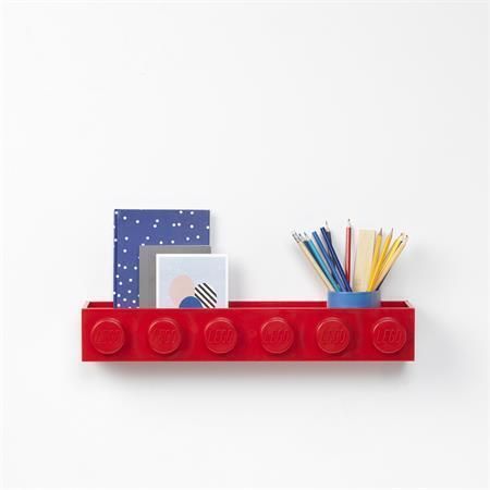 Polička Brick 6, červená, LEGO 41121730