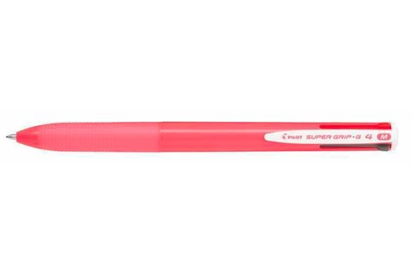 Čtyřbarevné pero Super Grip G, růžová, PILOT BPKGG-35M-P