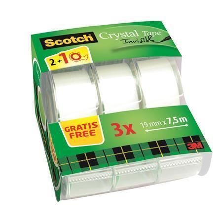 Lepicí páska Magic Tape 810, 2+1, s odvíječem, 19 mm x 7,5 mm, 3M SCOTCH