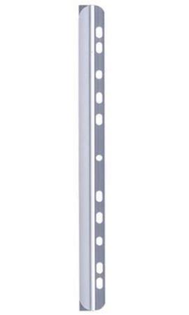 Násuvná lišta s děrováním, transparentní, 6 mm, 1-60 listů, 50 ks / balení, DURABLE 290419 ,balení 50 ks
