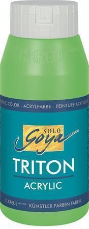 Akrylová barva TRITON SOLO GOYA, nažloutlá zelená, 750 ml, KREUL